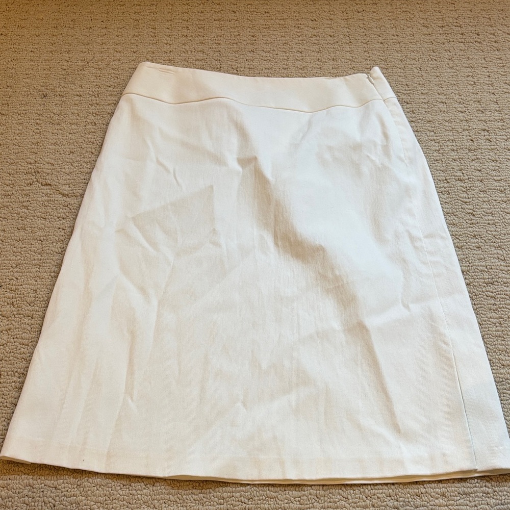 Banana Republic Cream A-Line Skirt